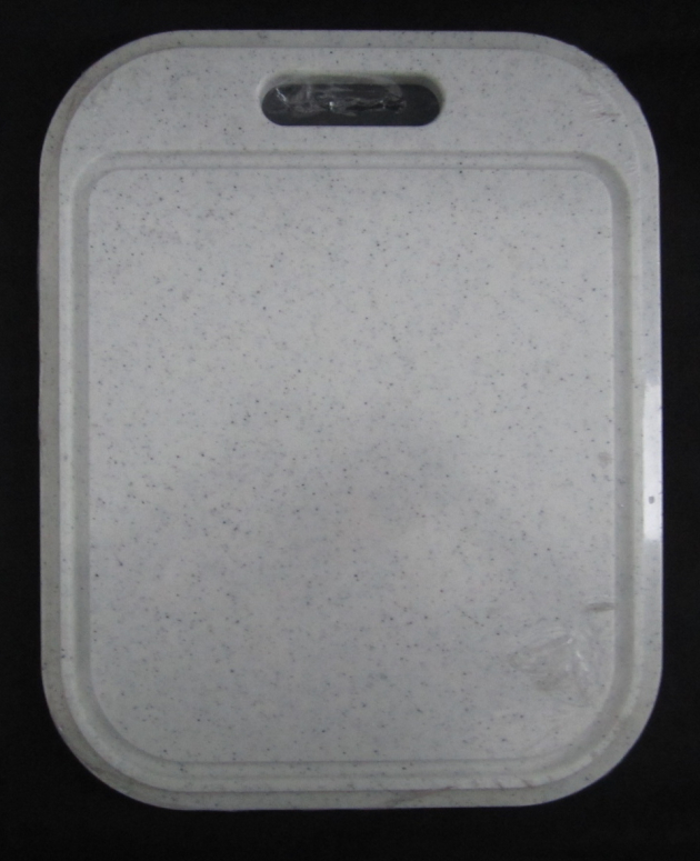 SUTER Schneidebrett Rüstbrett f. Ideal Modelle Weiss-Granit mit schwarzen Sprenkeln