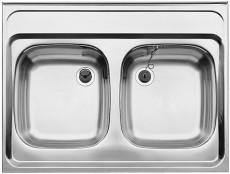 BLANCO Auflage-Spüle Doppelbecken ZS 90x60 cm Edelstahl Küchenspüle Spülbecken 2 Becken