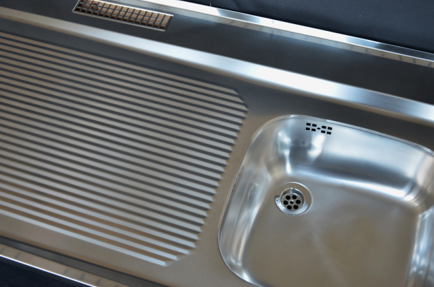 BLANCO Auflage-Spüle 110x60 cm mit Lüftungsschlitze Edelstahl B-R