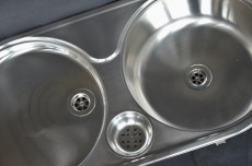 RIEBER ovale Einbauspüle Spüle Küchenspüle Rundbecken 86 x 43,5 cm EDELSTAHL