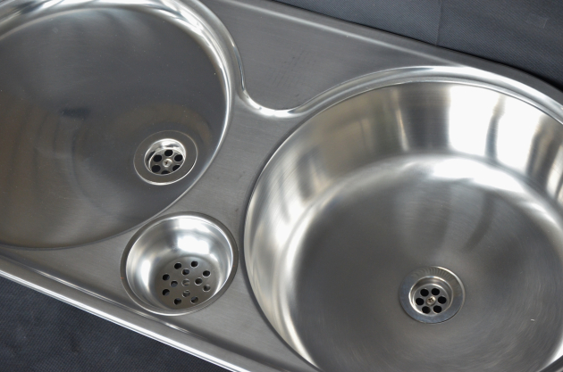 RIEBER ovale Einbauspüle Spüle Küchenspüle Rundbecken 86 x 43,5 cm EDELSTAHL