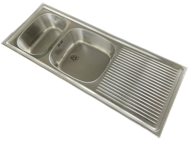 FRANKE Doppelbecken Einbau-Spüle EDELSTAHL 110 x 43,5 cm