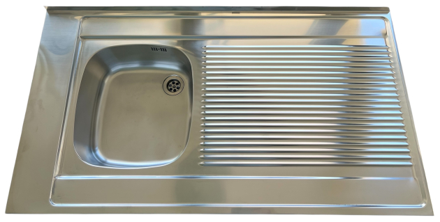 FRANKE Auflagespüle 110 x 60 cm Becken-Links Edelstahl