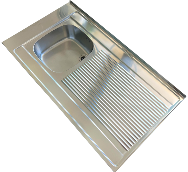 FRANKE Auflagespüle 110 x 60 cm Becken-Links Edelstahl