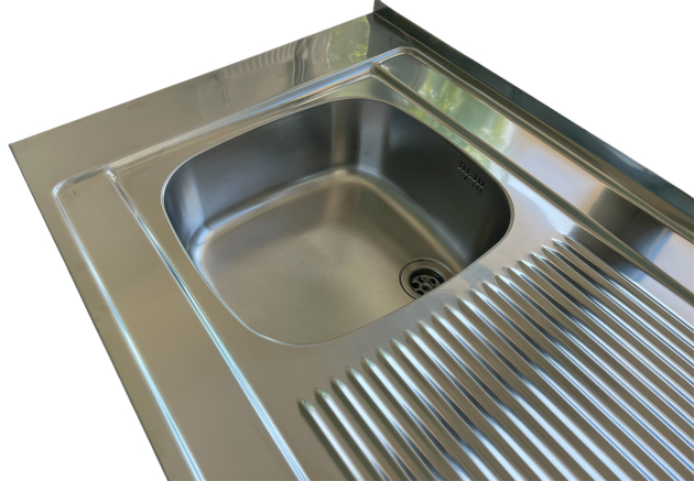 FRANKE Auflagespüle 110 x 60 cm Becken-Links Edelstahl