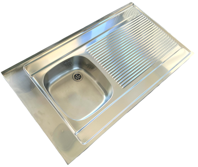 FRANKE Auflagespüle 110 x 60 cm Becken-Links Edelstahl