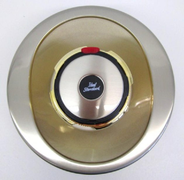 Idealux Wandeinbauthermostat Unterputz Duscharmatur Satin/Gold