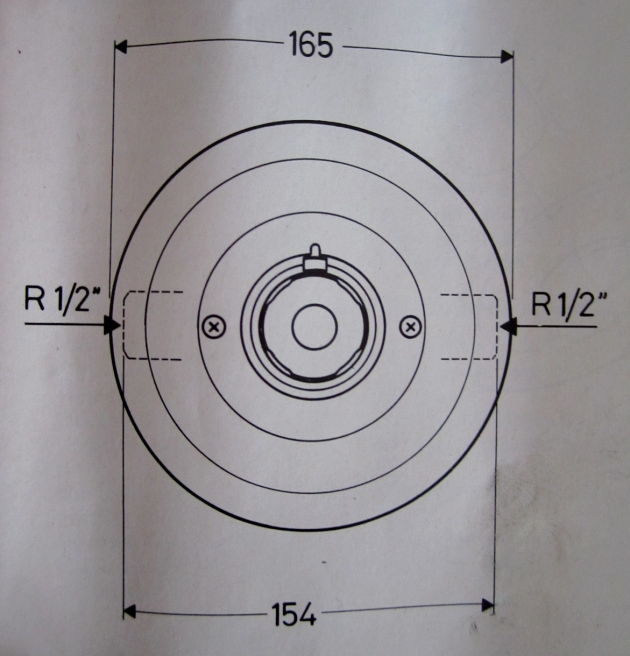 Idealux Junior Thermostat Unterputz-Armatur Duscharmatur Weiss