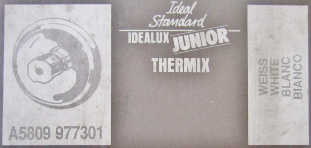 Idealux Junior Thermostat Unterputz-Armatur Duscharmatur Weiss