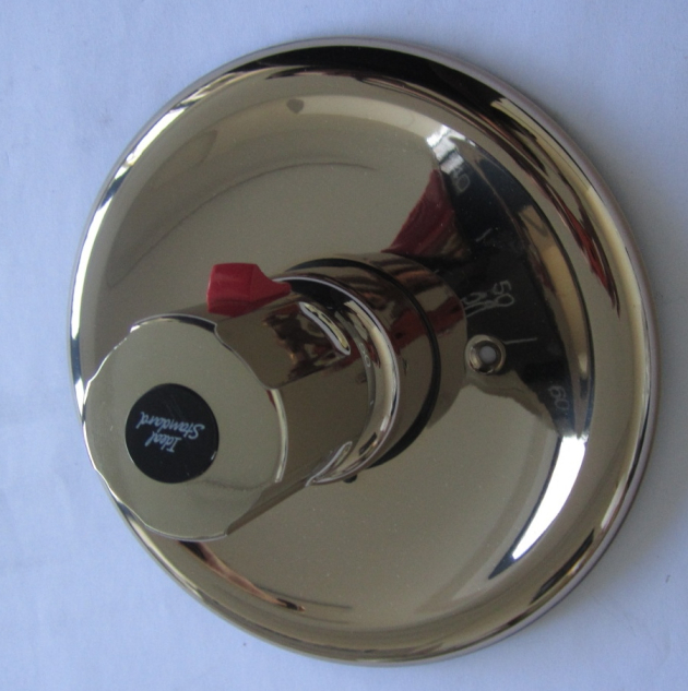 Bausatz 2 - Comfort Idealux Junior Oberteile Unterputz-Armatur Edelmessing