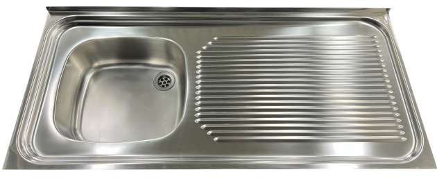 FRANKE Auflagespüle 110 x 50 cm Becken-Links Edelstahl