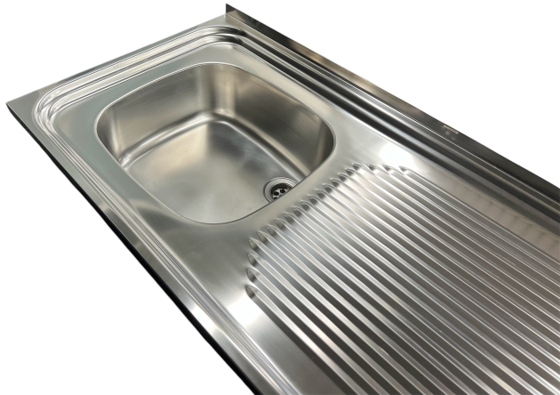 FRANKE Auflagespüle 110 x 50 cm Becken-Links Edelstahl