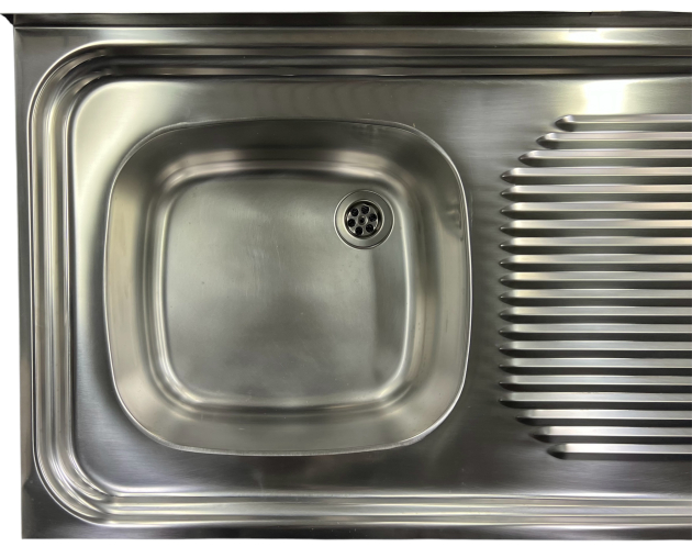 FRANKE Auflagespüle 110 x 50 cm Becken-Links Edelstahl