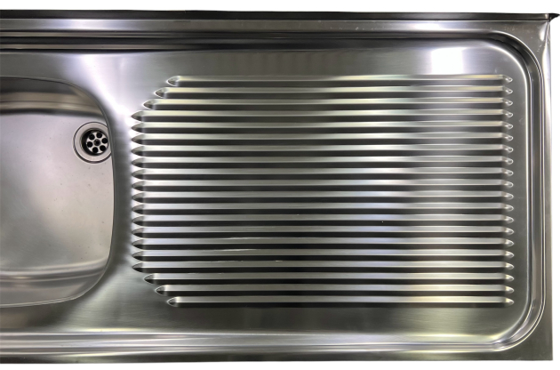 FRANKE Auflagespüle 110 x 50 cm Becken-Links Edelstahl