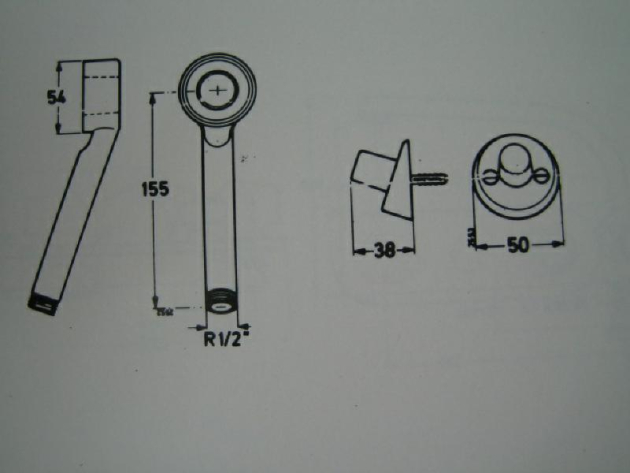 IDEAL STANDARD Dualux Handbrause Kopfbrause + Schlauch + Halterung Weiss