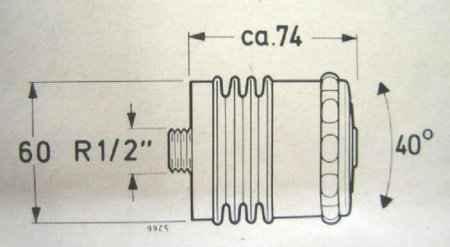 Ideal Standard Trevi Körperbrause Seitenbrause in Gold