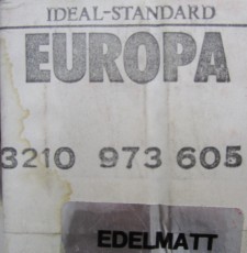 Ideal Standard Europa Duschkopf Kopfbrause Chrom-Matt