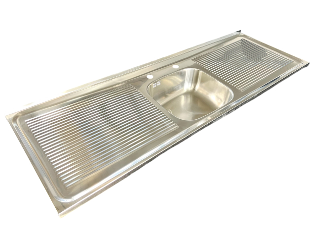 BLANCO Gastronomie Auflage-Spüle 150x50 cm Edelstahl Küchen Spülbecken Spültisch Gastro Arbeitsspüle