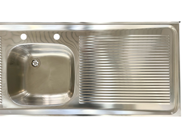 BLANCO Gastronomie Auflage-Spüle 150x50 cm Edelstahl Küchen Spülbecken Spültisch Gastro Arbeitsspüle