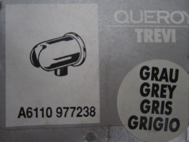 QUEROY TREVI Halterung für Handbrause Wandbrausehalter Brausehalter Grau