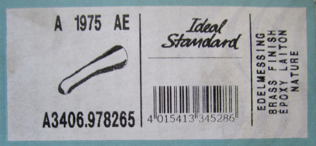 Ideal Standard Ceralux Badewanneneinlauf Einlauf Edelmessing