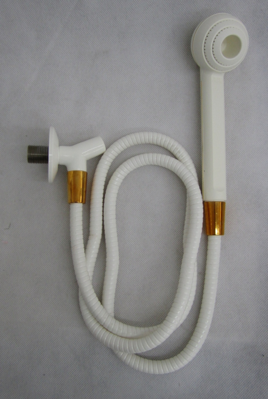 IDEAL STANDARD Ceralux Handbrause Kopfbrause + Schlauch + Halterung Carat Weiss-Gold