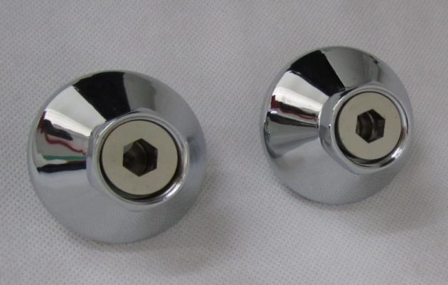 RACCORDS DECALES S-Anschlüsse Rosetten Blenden 10 mm Chrom