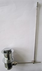 Excenter Ablaufgarnitur mit Zugstange Zugknopf-Ablaufgarnitur Chrom