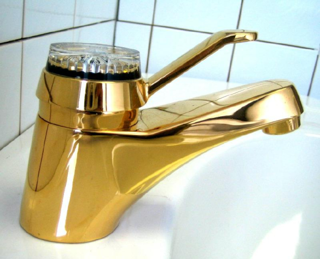 IDEAL STANDARD Monolux Waschbeckenarmatur Gold