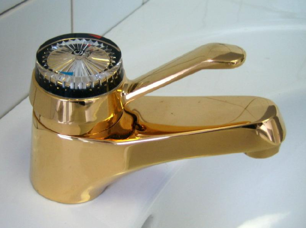 IDEAL STANDARD Monolux Waschbeckenarmatur Gold