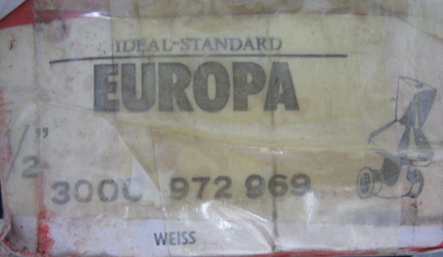 IDEAL STANDARD Europa 1/2 Unterputz-Ventil Wandventil Weiss