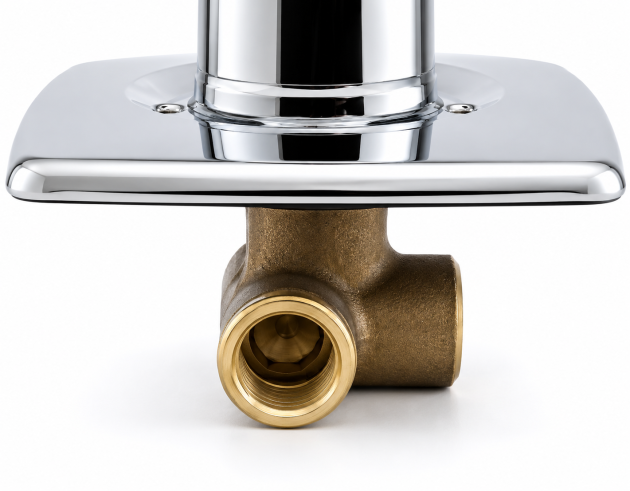 Ceramix Junior Unterputz Duscharmatur Chrom UP Brausearmatur Wandeinbau GC-Junior Brausebatterie (A2302.980993 / HMD103CH / GC165)