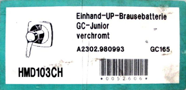 Ceramix Junior Unterputz-Duscharmatur Wandeinbau Chrom