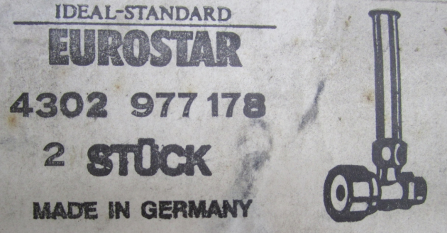 Ideal Standard Eurostar Eckventil Eck Ventil Chrom-Matt Edelmatt