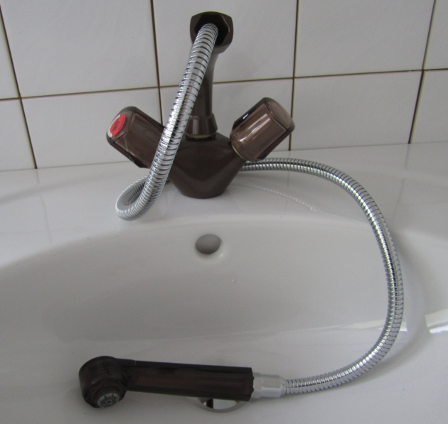 FRANKE Küchenarmatur mit Brause in Siena-Braun