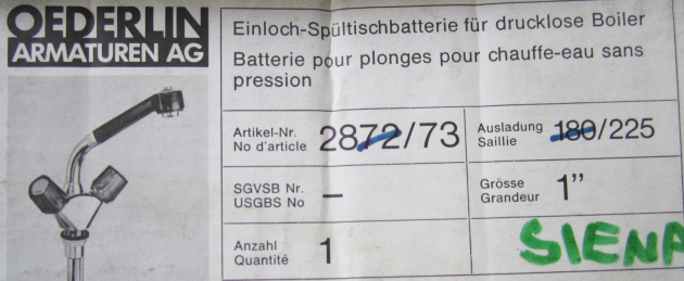 FRANKE Küchenarmatur mit Brause in Siena-Braun