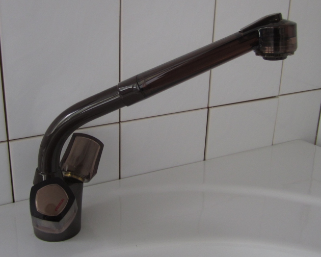 FRANKE Küchenarmatur mit Brause in Mocca-Braun