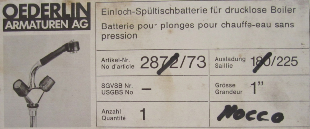 FRANKE Küchenarmatur mit Brause in Mocca-Braun