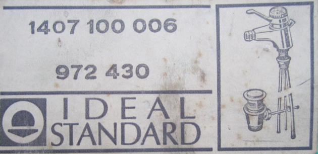 IDEAL STANDARD Reisser Ceramix Bidetarmatur Chrom Kristall