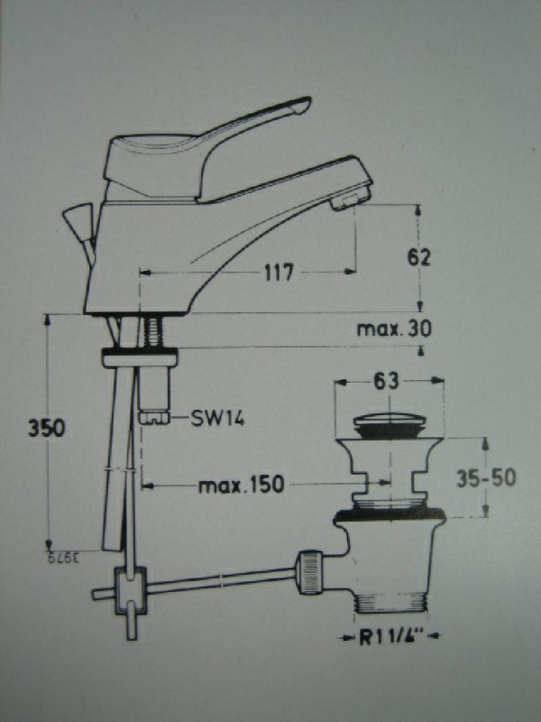 IDEAL STANDARD Ceramix Waschbeckenarmatur CHROM