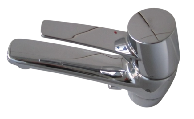 EGRO Mono Waschbeckenarmatur Chrom Lavabo Armatur, Chrom Armatur Bad, Waschbecken Badezimmerarmatur, Wasserhahn Badezimmer, Hochdruckarmatur