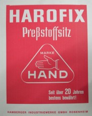 HAND Harofix Pressstoffsitz WC-Sitz ohne Deckel Toilettenbrille Schwarz