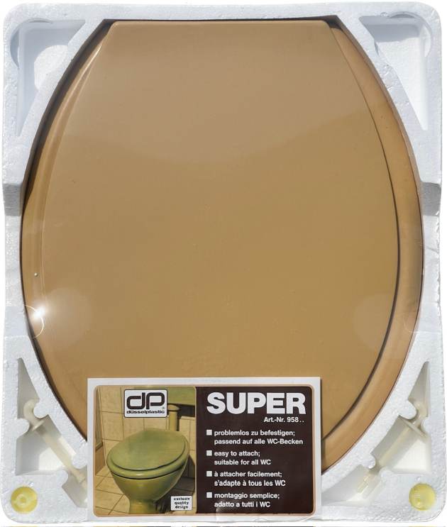 Düsselplastic WC-Sitz Toilettensitz WC-Brille CURRY-Gelb