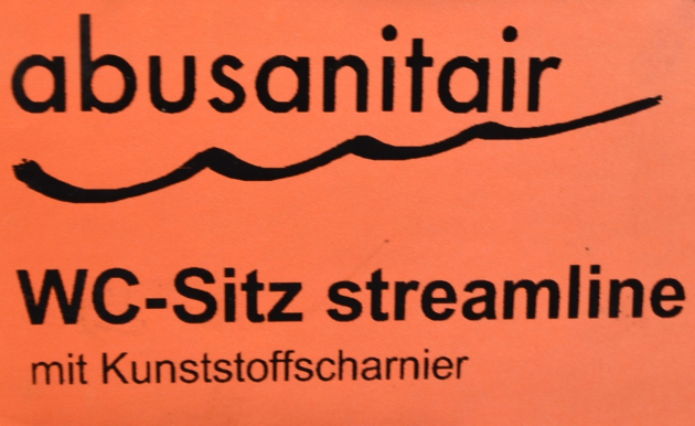 Abusanitair Streamline WC-Deckel Toilettenbrille WC-Sitz Manhattan Grau