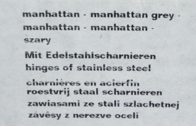 Abusanitair Maxima WC-Deckel Toilettenbrille WC-Sitz Manhattan Grau