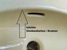 SPHINX Eck-Handwaschbecken Eck-Waschtisch 35 cm Evora (Creme-Gelb)