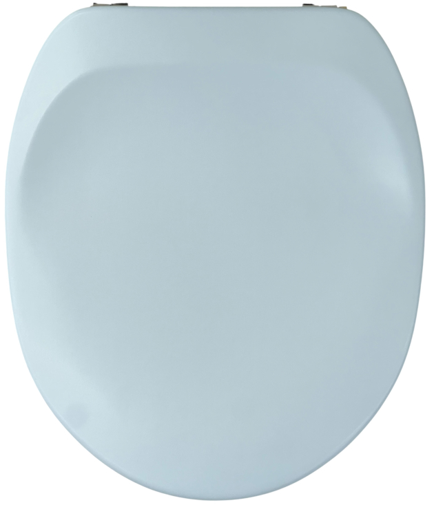 SANIBEL LUXE WC-Sitz CROCUS Blau / Hellblau / Babyblau mit Edelstahlscharnieren Toilettensitz WC-Brille WC-Deckel