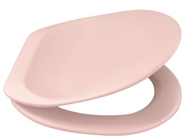SANIBEL LUXE WC-Sitz MAGNOLIA ROSA mit Edelstahlscharnieren Toilettensitz WC-Brille WC-Deckel