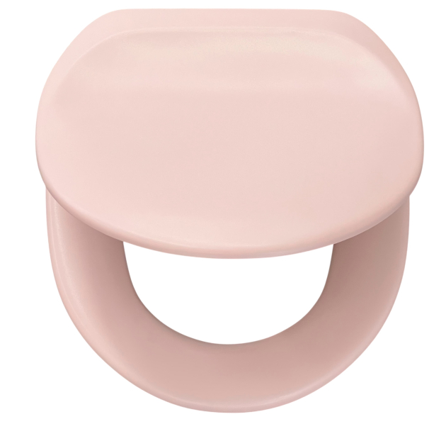 SANIBEL LUXE WC-Sitz MAGNOLIA ROSA mit Edelstahlscharnieren Toilettensitz WC-Brille WC-Deckel