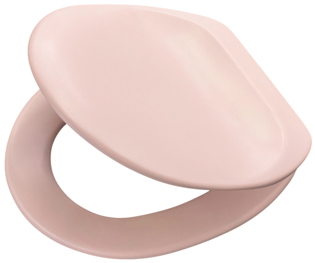 SANIBEL LUXE WC-Sitz MAGNOLIA ROSA mit Edelstahlscharnieren Toilettensitz WC-Brille WC-Deckel